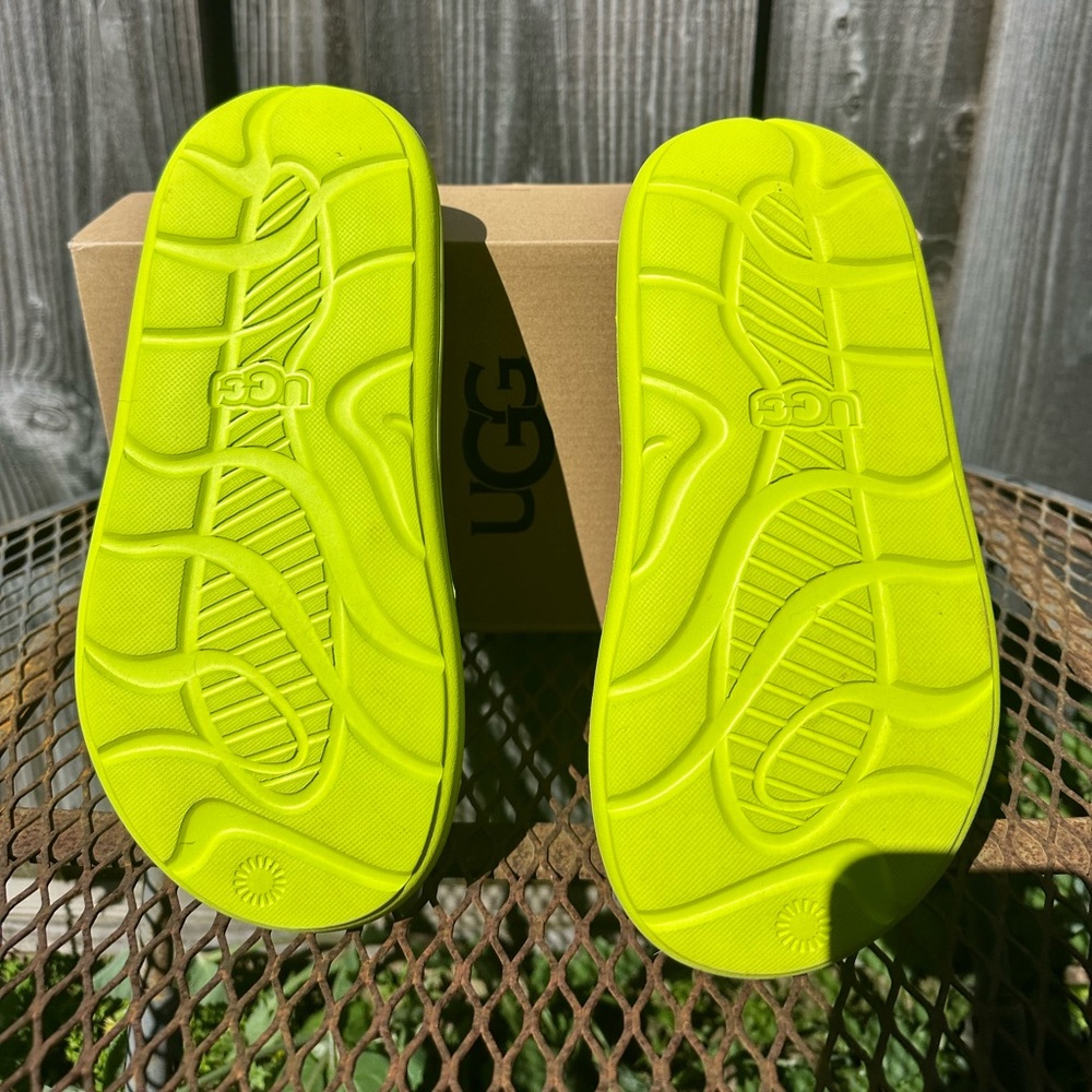 Ugg Sport Yeah Slingback Sandals NIB Size US 6 , EU 37 Bright Green - Picture 3 of 3